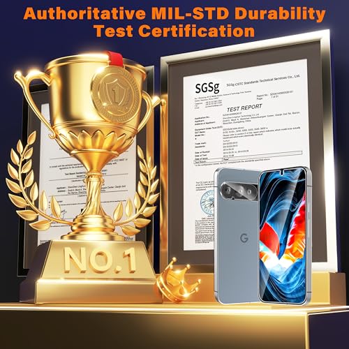 Image of 3 Pack Privacy Screen Protector for Google Pixel 10 Pro XL Tempered Glass + 2 Pack Camera Lens Protector, True 25Anti Spy, 9H+ Hardness, Fingerprint Unlock, Case Friendly Bubble-Free 6.8 Inch