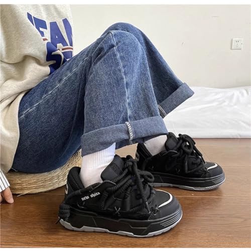 Kawaii Cute Y2K Couple Platform Sneakers Women Men Trendy Retro Streetwear Chunky Comfortable Fashion Casual Shoes3