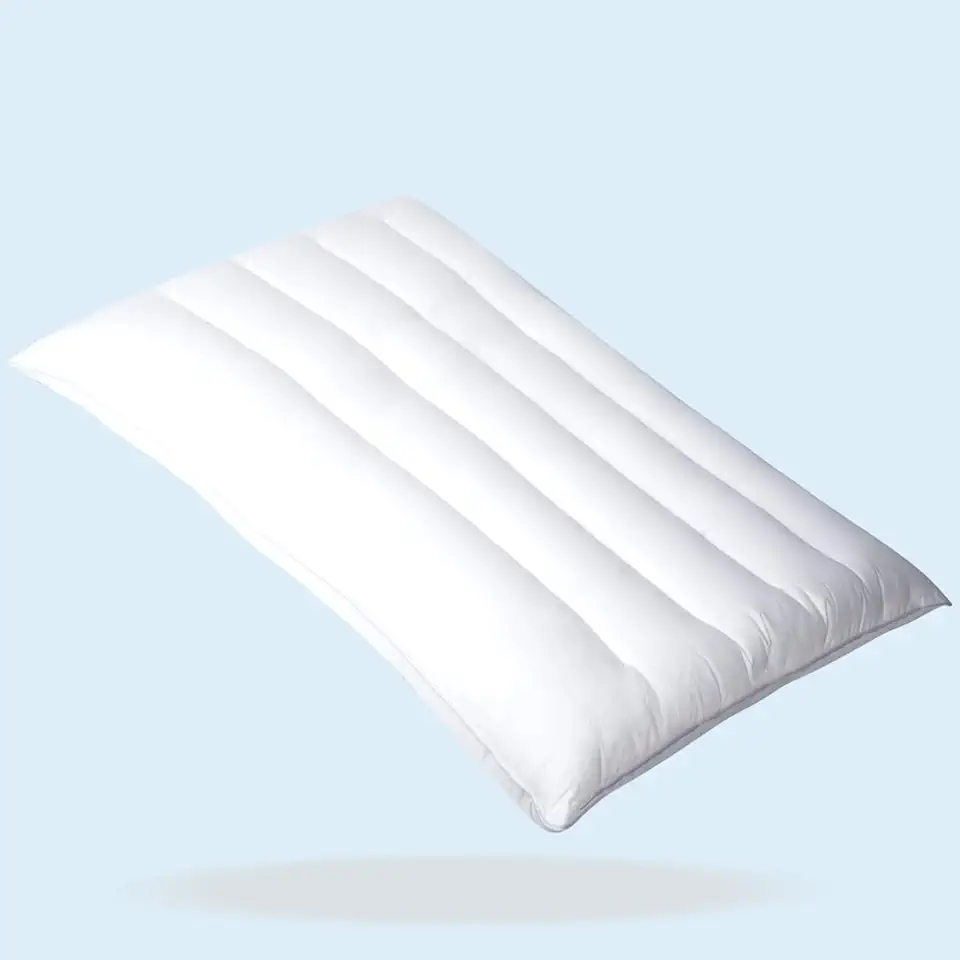 MINUPWELL Travesseiros ultra planos para dormir fino, travesseiros ultrafinos de 6,3 cm de altura, travesseiros de cama finos para dormir de estômago, tamanho padrão -45,7 x 66 cm - fibra 7D - 1 peça