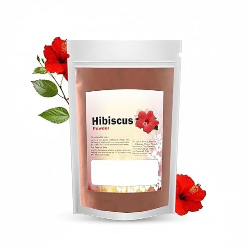 Hibiscus Flower Powder  3.53 oz  Cuidado del cabello y la piel para el crecimiento del cabello