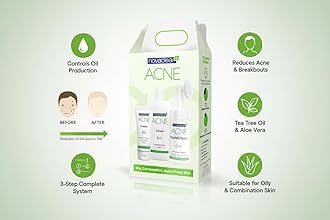 Novaclear Acne kit with Oil control Complex and Salicylic Acid, Mattify, Sgently exfoliate, for blemish prone skin, balncing the oil, reduce spots anti acne formula