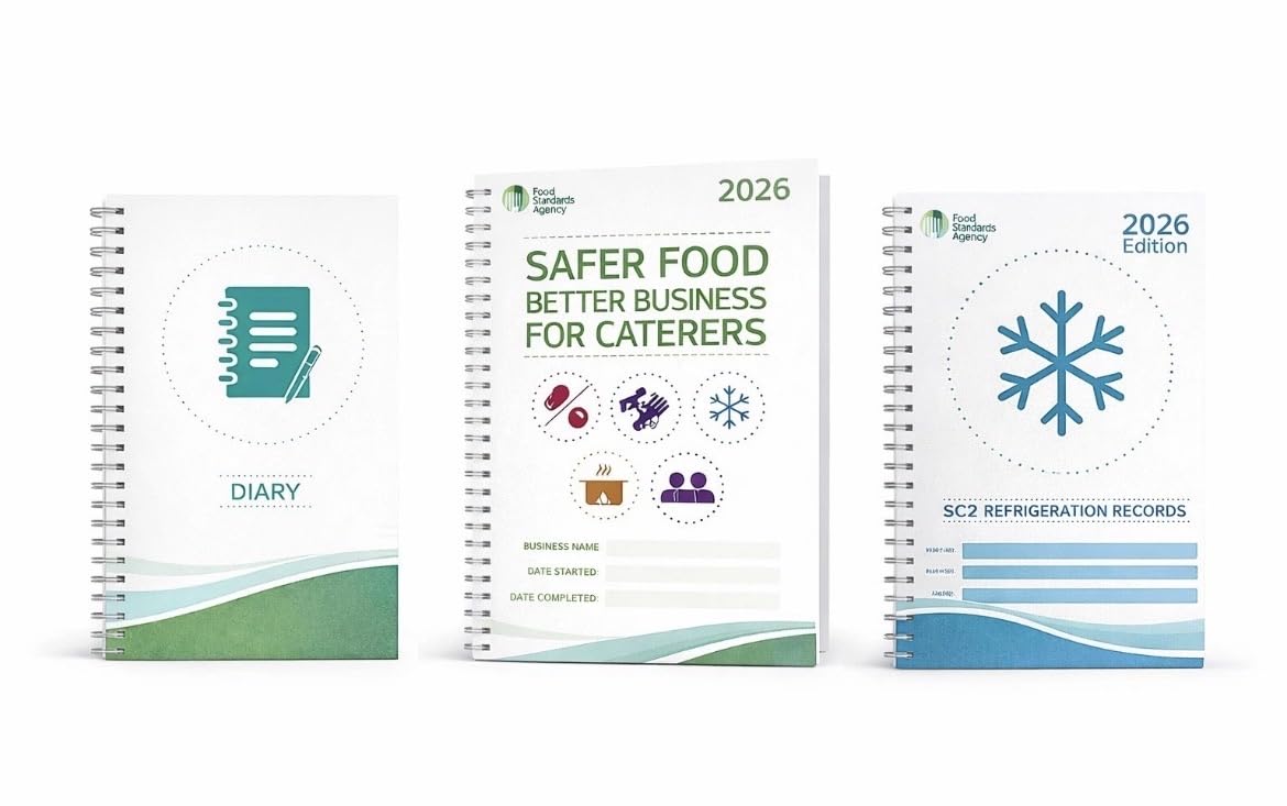 Safer Food Better Business 2026 Complete Food Safety Pack, with Diary, SC2 Refrigeration Records, Allergens Chart