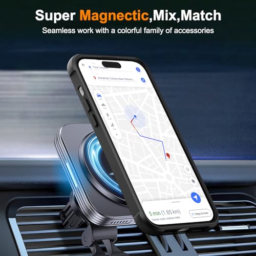 Image of Compatible with iPhone 14 Pro Max Case with Stand 6.7 inch,Black