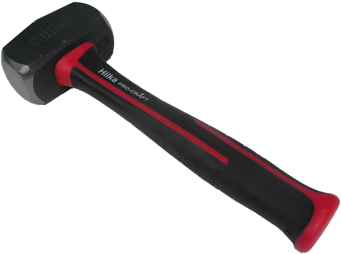 Hilka 54511025 2 1/2lb Club Hammer Fibre Glass Shaft, BlackRed