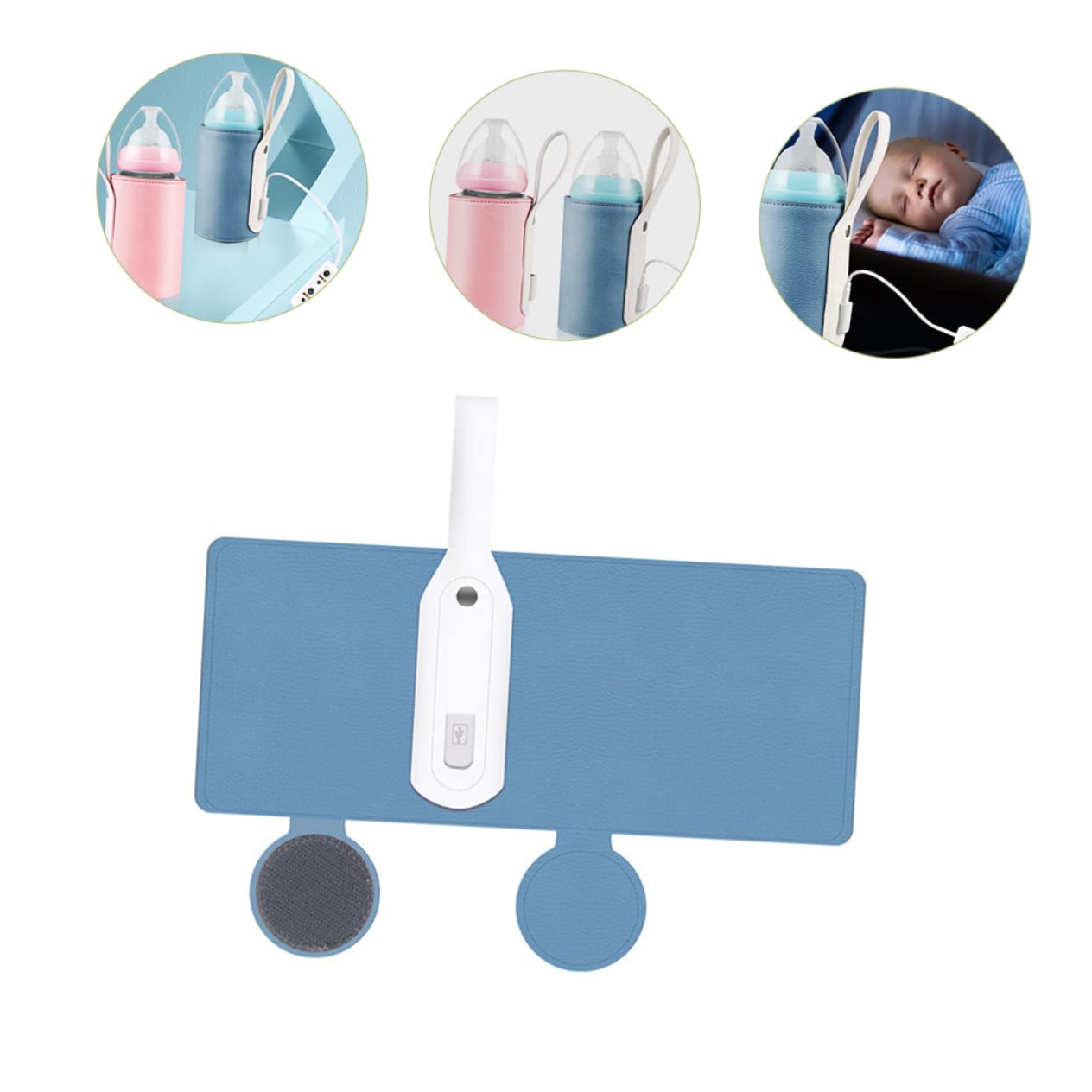 Totority Portable USB Bottle Warmer Temperature Fit for Bottles for Travel Go Feeding Quick Heating and Convenient Charging Options