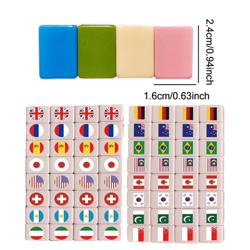 Jeu de Mahjong moderne : apprenez facilement grâce aux drapeaux