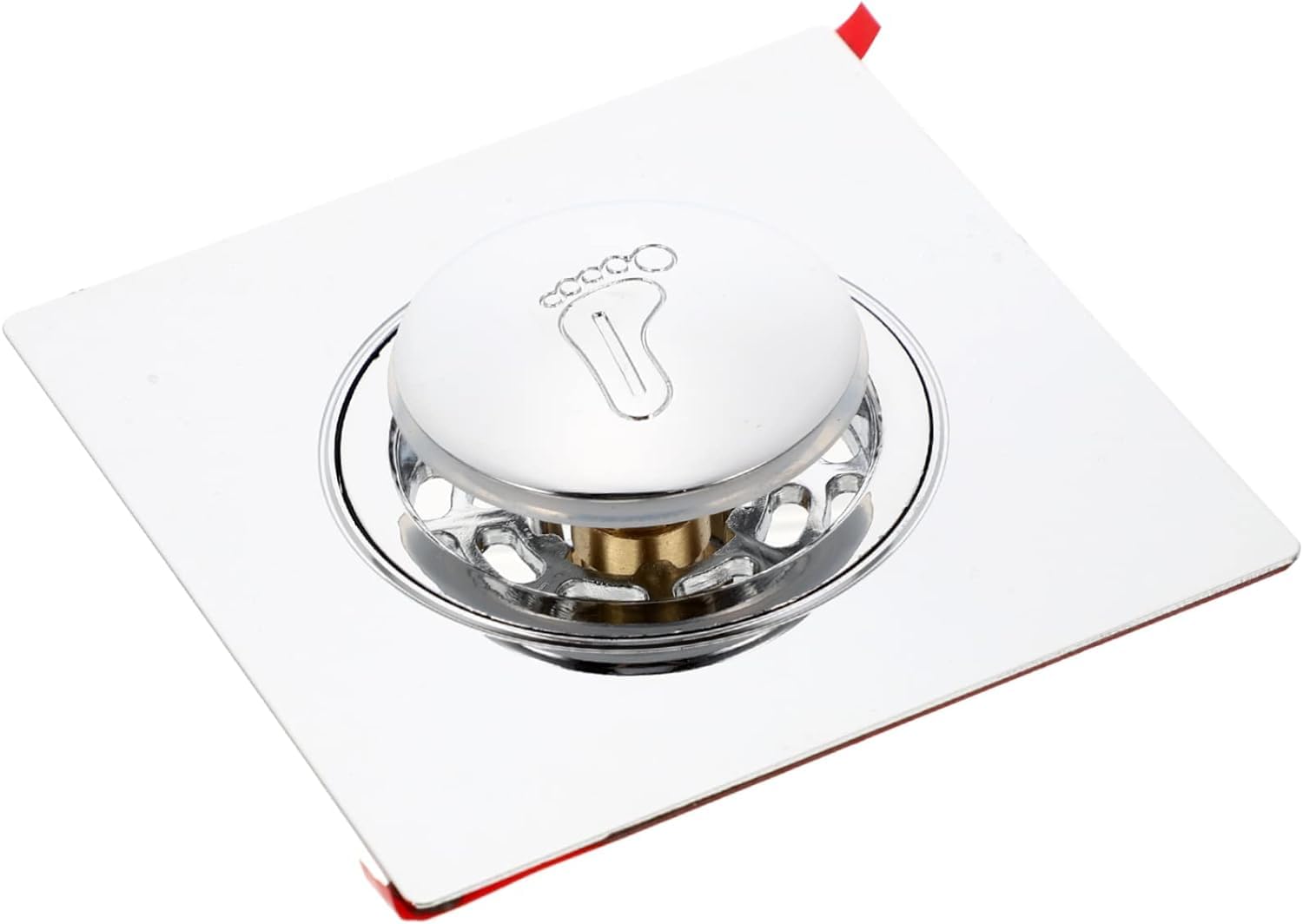 Tapón de filtro de baño, 4 piezas Presione el núcleo de resorte Colador de acero inoxidable Colector de cabello Tapones for bañera Tapa de drenaje de bañera Fregadero de acero inoxidable Colador de de