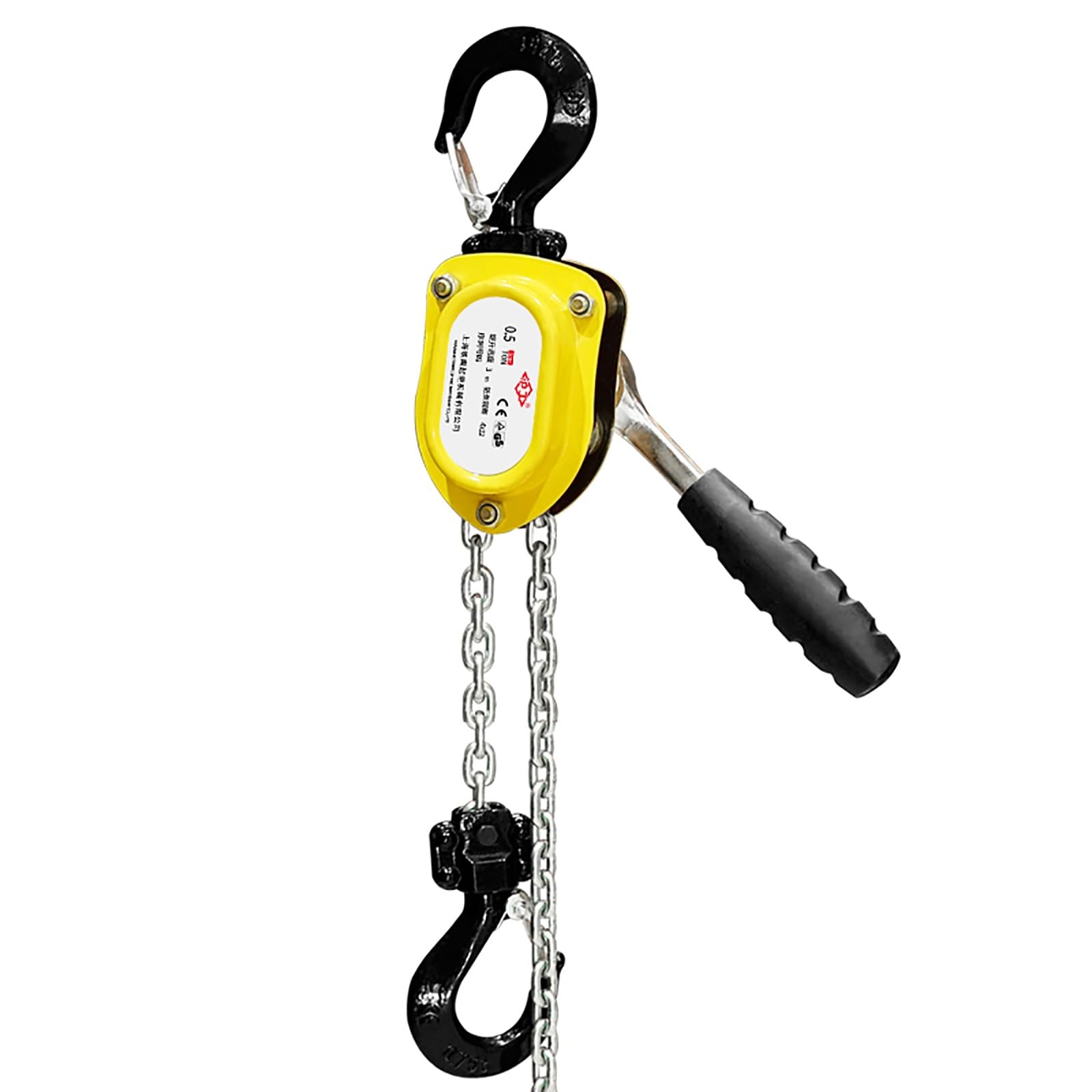 Mini-Kettenzug, 1/4 Tonne, manueller Hebelzug mit G80-Kette und Haken aus legiertem Stahl für Automobil-, Garagen- und Lageraufgaben, langlebige und zuverlässige Hebelösung