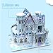 BYTEWAR Princess Ice Elas Castle 3D Jigsaw Puzzle Building Girls Toys (62 Pieces),Frozen Small Doll House,Birthday Gift Idea with Girls,is A Great Gift for 4-11 Years Old or for Kids