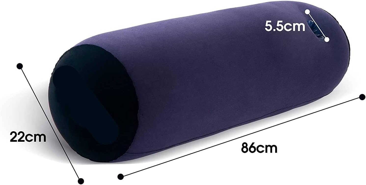 Cuscino Gonfiabile Cilindrico Fluoro - Con Foro Profondo, 86x22 Cm