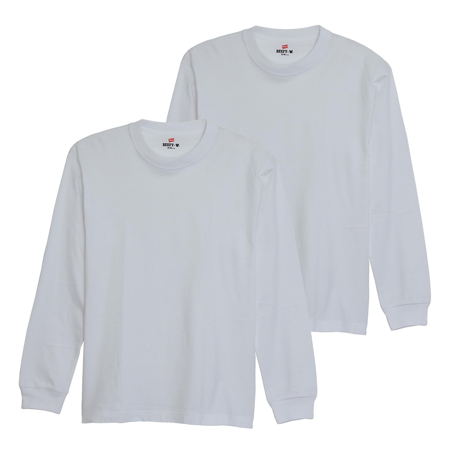 Tシャツ 長袖 丸首 BEEFY-T 綿100% 丸胴仕様 タグレス仕様 ビーフ…