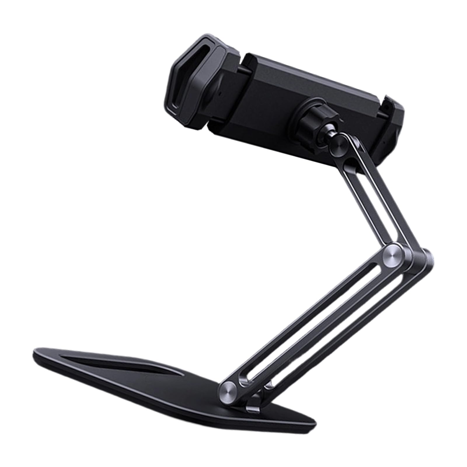 BWANGIAO Adjustable Aluminum Alloys Tablets Stand With 360 Degree Rotation And AntiSlip Clamp For 4 To 13Inch Devices