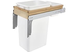 Rev-A-Shelf Wood Top-Mount 12 Inch Pull-Out Trash Can