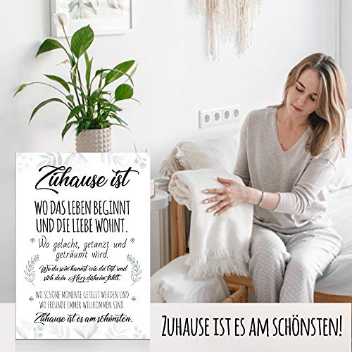 MeerBach & Rose, Einweihungsgeschenk für Wohnung und Haus, originelles Brot und Salz Geschenk zum Einzug im mini Umzugskarton, tolles Einzugsgeschenk