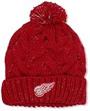 adidas wings and horns nmd c2 Taiwan adidas NHL Detroit Red Wings Damen Strickmütze mit Bommel, Einheitsgröße, Rot