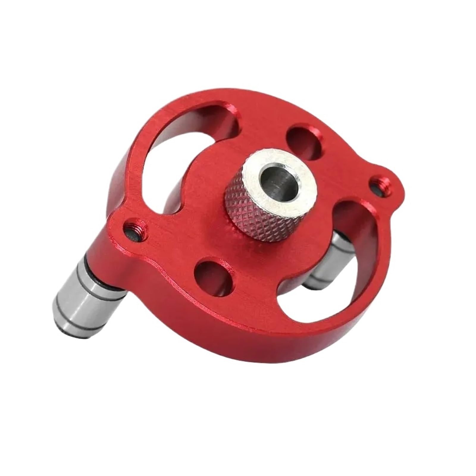 Gabarit de perçage de poche 6/8/10mm auto-centrage pour menuiserie rouge