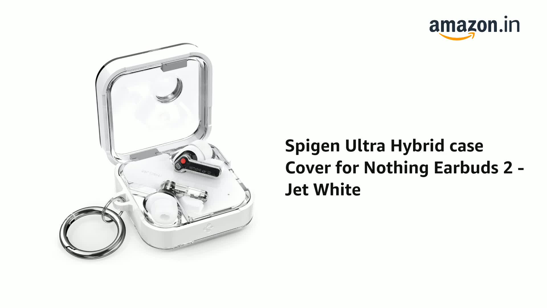 Spigen for Nothing Ear (2) Case, Carabiner Included, Shock-Proof