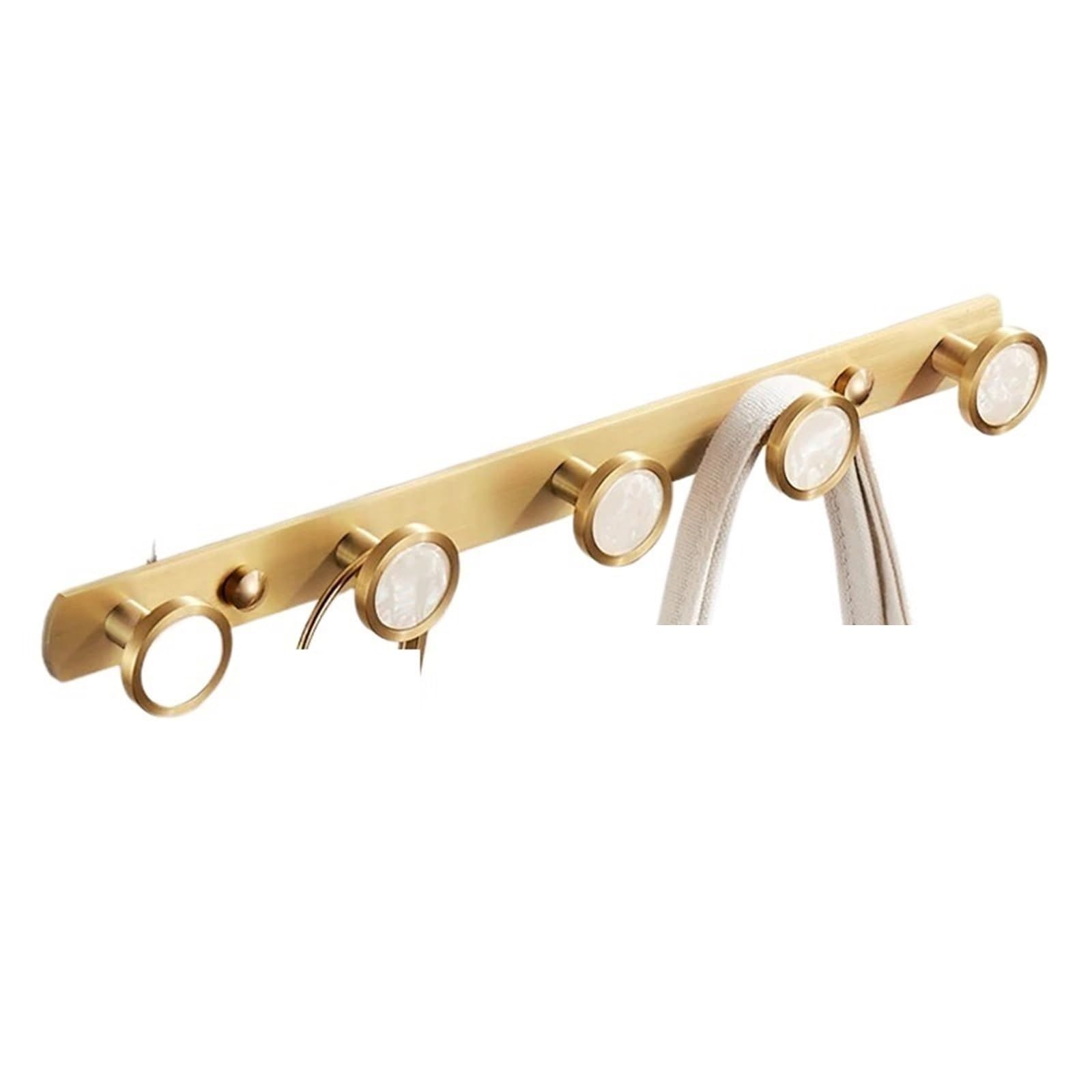 Yxinaer Color 1 Brass Plated Single Robe Hook Brush Gold Brass Hook