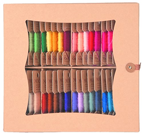 Fil cousu main FUJIX MOCO 40 couleurs assorties coffret B mercerie patchwork broderie artisanale