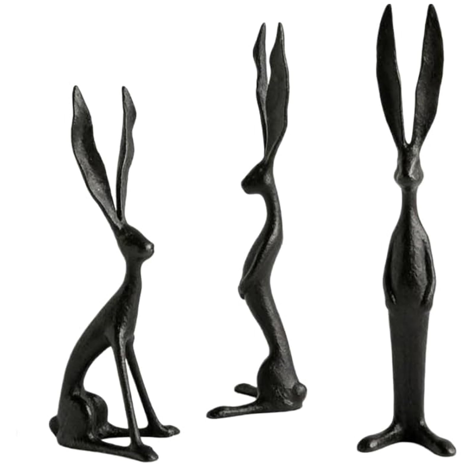 Dekoracje zajączków wielkanocnych, wiosenne przedmioty kolekcjonerskie, figurki zajączków z nadrukiem 3D, akcesoria do domu, kreatywne prezenty wielkanocne (3 szt.)