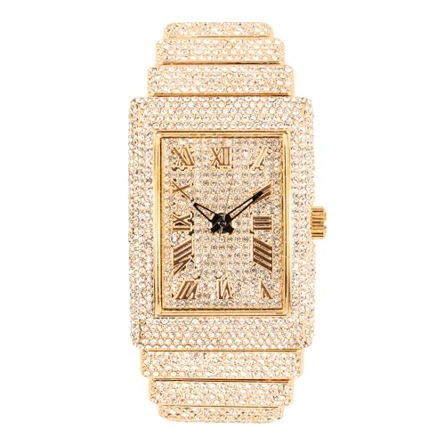 Montre rectangulaire de luxe femme cadran doré chic ICE STAR