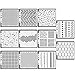 CODIRATO 11 PCS Plantilla para Diario Diseño Geométrico, Plástico Dibujo Pintura Reutilizables Plantillas DIY para Álbum de Recortes, Diario, Escritura, Creaciones Artesanales (14 * 13 cm)