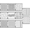 CODIRATO 11Pcs Pochoir Peinture pour La Carte, Pochoir Bullet Journal, Pochoir Lettre de Dessin Réutilisable Plastique DIY modèle de dessin pour Scrapbooking Carte d’anniversaire et d’artisanat