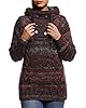 Leif Nelson Women's Hooded Sweater Slim Fit Long Sleeve Black Knitted Sweater Men Winter Sweatshirt Hoodie Long Sleeve Hoodie LN20227D, red, S #2