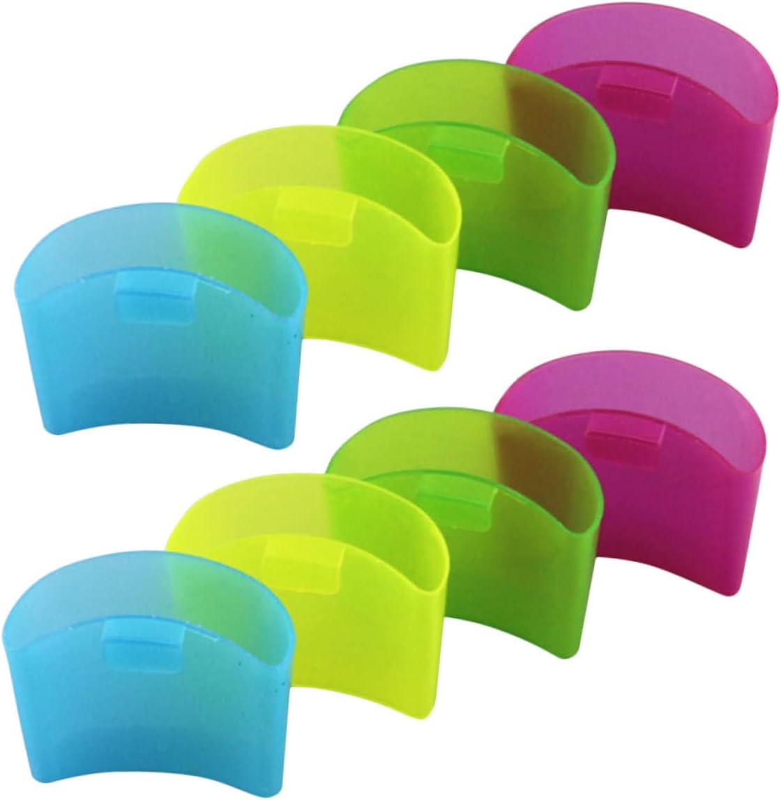 Luxshiny 8pcs Cup Tea Bag Holder Tags Charms Tea Bag Squeezer Tea Accessories Tea Bag Tags Tea Cup Accessory Mug Cookie Pocket Tea Cup Biscuit Holder Tea Bag Clip Pp Teacup Bag Drinks