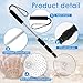 2Pcs Beach Sand Sifter Telescopic Shell Scooper Sifter Stainless Steel Shark Teeth Sifter Tool Lightweight Sand Scoop Shovel Sifter Sea Glass Sifter for Picking Up Shells, Shark Tooth Sifter Dipper