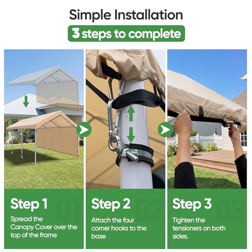 SIHAIAN 10x20 Oxford Canopy Cover