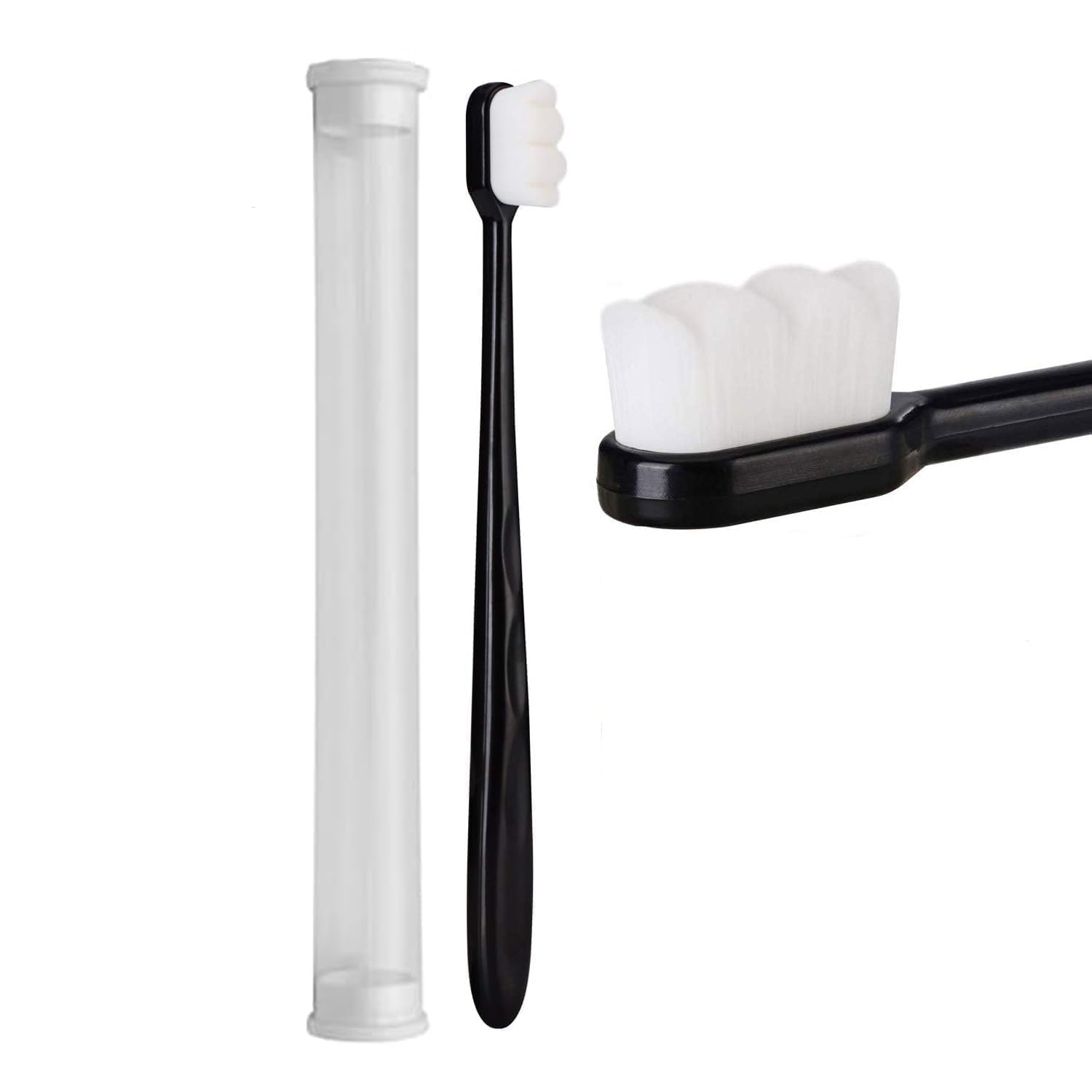 Ultra Soft Toothbrush for Sensitive Teeth & Gums | 20,000 Micro Fine Bristles Manual Toothbrush for Adults, Elderly & Braces Wearers (Pack of 2)-image-20