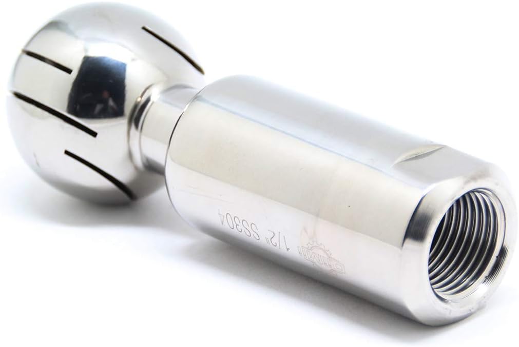 QiiMii Stainless Rotary Spray Ball Female CIP Tank Cleaning Ball 1/2"(1/2 INCH)
