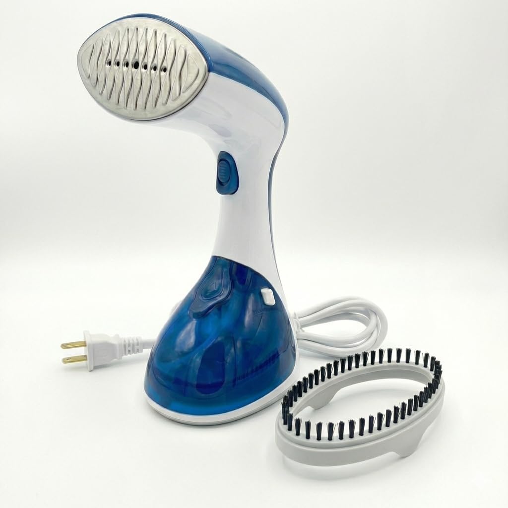 Steamer for Clothes 1200W, Compact Handheld Garment Steamer for Home, Travel, Office. Portable Clothing Steamer with Upgraded Large Capacity Water Tank. Fabric Wrinkle Remover.