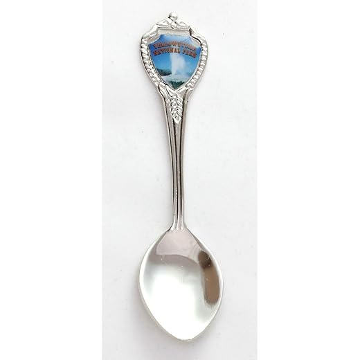 Yellowstone National Park Wyoming State Souvenir Collectible Mini Spoon 3" lpco