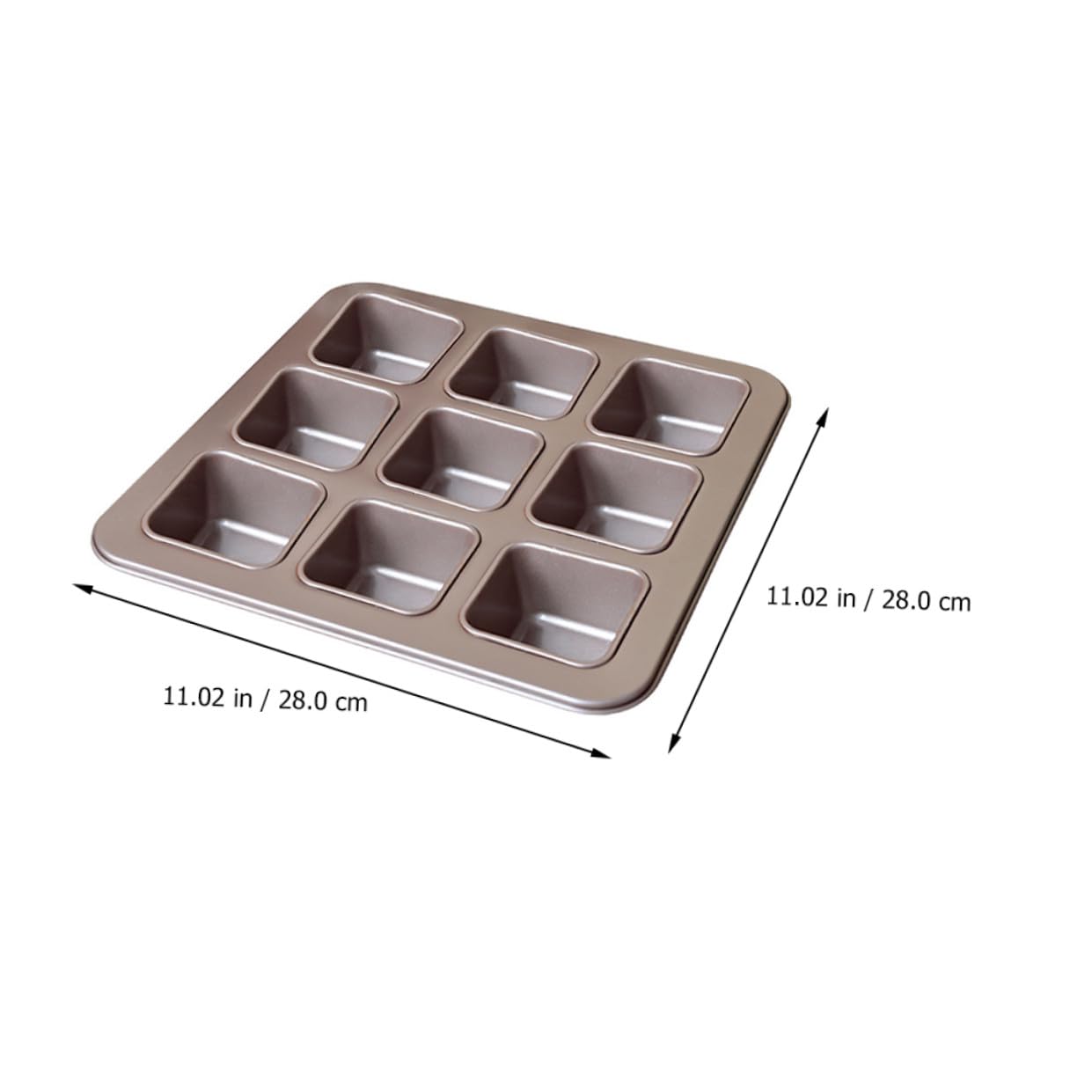 Non stick Backform aus Carbonstahl Kuchenform Eckig Gesund Praktisch für Backen von Kuchen Fleisch Gemüse Leicht zu Reinigen für Zuhause und Profi bäckerei