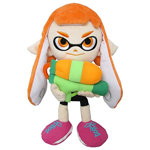Sanei SP01 Splatoon Série Femelle Inkling Peluche rembourrée, 22,9 cm