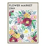 Nordic Abstrakte Bunte Blume Markt Poster Gemälde Leinwand 