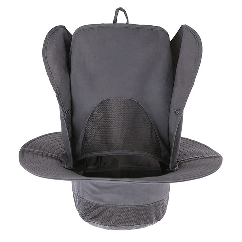 Czapka chroniąca przed słońcem, osłona UV z szerokim rondem, blokuje oparzenia słoneczne, zdejmowana klapa, Summer Essential, kolor obrazu, 1