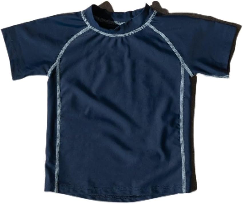 Leveret Short Sleeve Baby Boys Girls Rash Guard Sun Protected UPF + 50 Kids & Toddler Swim Shirt (12 Months-5 Toddler)
