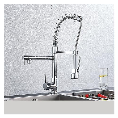 Robinet de cuisine rotation 360 degrés avec mitigeur d'évier