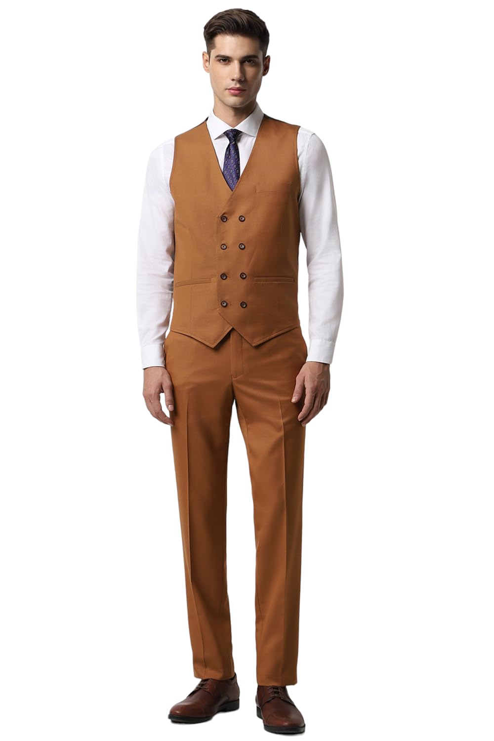 van heusen Men's Polyester Blend Three Piece Suit-Dress Set-picture-27