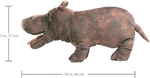 Miniatura 4 de Folkmanis Marioneta de mano de hipopótamo bebé, gris