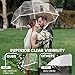 8 Pack Clear Bubble Umbrella Wedding, High-Visibility Transparent Rain Umbrellas Bulk, Windproof Large Clear Umbrella, Firm and Durable, Dome Umbrellas for Wedding Bride Groom Photography Golf Outdoor