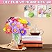 YiYeah DIY Fabric Flower Making Kit for Kids Ages 4-8, Arts and Crafts Bouquet Set with Maker Machine, Creative STEM Educational Toy and Birthday Gift for Girls & Boys