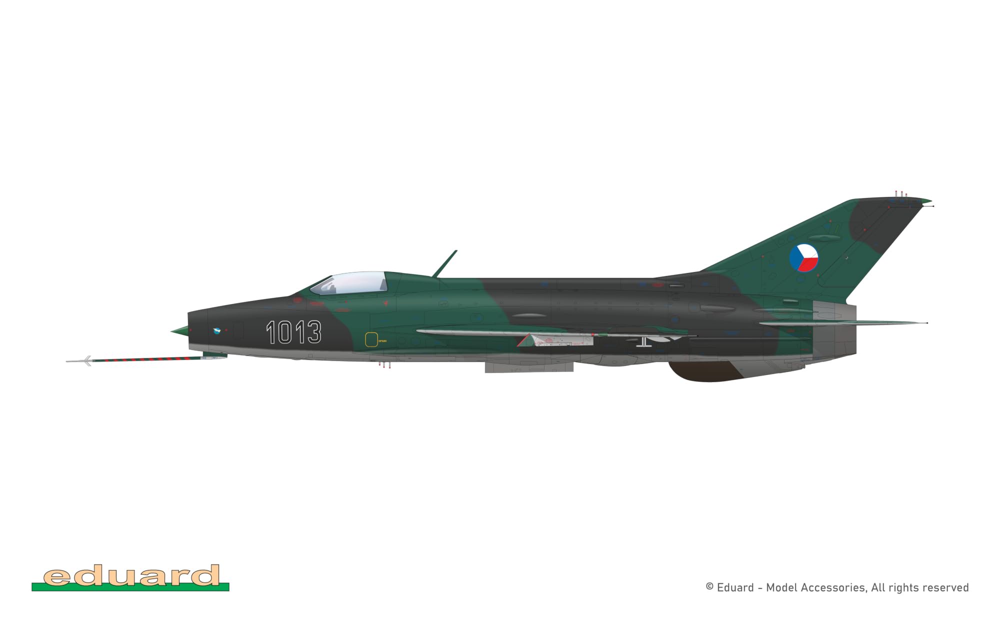 Eduard Limited Edition MiG-21F-13 Tschechische Sovaquie Air Force Modell EDU11190 (Flugzeug) 1/48