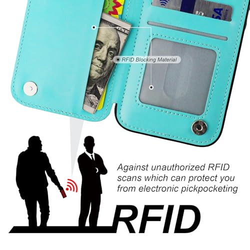Protection antichoc iPhone 16 étui avec béquille et blocage RFID intégré