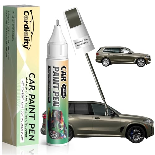 Image of C3D Manhattan Green Metallic Touch Up Paint for BMW, Color Accurate Car Paint Scratch Repair Pen, Quick & Easy Fix Automotive Chips and Nicks