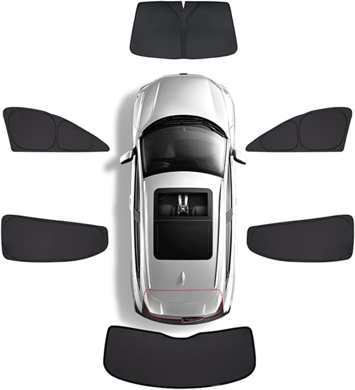Coche Parabrisas Parasoles para-Jeep Grand Cherokee 2005-2010 (3 Generations), Opaco Plegable Protección Solar Resistir A Los Rayos UV Reflectante Aislamiento Accesorios Interior