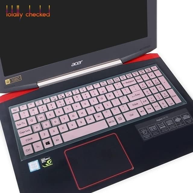 Electronics - For ACERs Predators Helios 300 PH315-51 PH315 51 VX5 𝖵X15 591G 592G 593G 15.6 inch Laptop Keyboard Protective Cover skin Protector (pink)